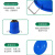 琴奋加厚塑料水桶蓝色160L 工业储水圆桶大桶化工胶桶厨房大号垃圾桶 带盖