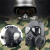 LISM防毒面具生化头罩防护头戴式防毒面具军迷儿童全面罩面罩全面具 泥色面具(双滤罐)不含头盔