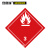 安赛瑞 危险品标识（易燃液体 3）20片/包装 20×20cm 国标危险品警示标志 GB标识 39710
