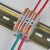 KV121导轨快速接线端子排 电线连接器UK2.5b插拔对接组合轨道端子 嘉博森 灰色50只装 (KV121端子)