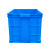 冰禹 BY-1191 蓝色加厚塑料周转箱 塑胶零件盒物流箱 800*570*500mm