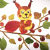 珊野创意动物树叶画A4成品幼儿园小学生diy真树叶标本粘贴画秋天 长颈鹿8k成品