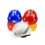 谋福（CNMF）五筋透气ABS反光安全帽批发 领导佩戴防砸防护头盔 定制收费（ 黄色3M反光条  ）9963