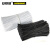 安赛瑞 包塑铁丝捆扎线 包塑铁芯扎丝绑线 线缆绑扎带 PVC塑料铁丝扎线 黑扁 长10cm（5000根装）23549