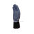 代尔塔DELTAPLUS 透气工作劳保手套丁腈涂层防滑舒适精细操作耐磨损塑胶园艺 201716 蓝黑色（12副） 9码 