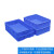转运方盘长方形周转箱扁平胶箱塑胶塑料框收纳箱大号箱加厚长型浅 18号胶箱蓝色600*490*155mm