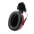 3M X3P3安全帽式耳罩 黑红搭配隔音降噪耳罩 电绝缘外套包裹耳罩 1副 黑红 均码