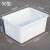 塑料水箱方桶加厚储水大号长方形养鱼牛筋泡瓷砖服装厂周转箱 进口料加厚1号50型485*345*250mm