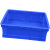 工孚 周转箱 可堆式储物零件物流整理 全新料蓝色 565*415*330mm 单位：个