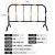 京顿JDTWL13镀锌铁马护栏1.2*2m黑黄/5kg  市政护栏 道路施工护栏隔离栏公路护栏铁马围栏