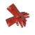 代尔塔 (DELTAPLUS）201402 PVC防化手套耐酸碱抗化学品溶剂手套35厘米 10码/1副装