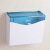 千石卫生间纸巾盒免打孔厕所卫生纸盒厕纸盒手纸盒浴室卫生纸置物架 蓝色优雅透明（送升级版无痕贴）