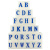 益美得 FNR2055 可调可拆卸字母自由组合号码机活字印字母打码机 6号字母（一套26个字母）