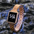 蓝铂丽 2022新品休闲时尚手表 女士个性方形钢带手表 LED电子手表 黑色
