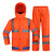 阿力牛  ASF154 户外反光雨衣 男女分体骑行反光服套装 新式安全警示服  荧光橙 175 
