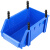 兰诗（LAUTEE）B2# 组合零件盒 螺丝收纳盒 仓储物料元件配件盒塑料盒 蓝色450*200*170