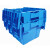 苏识 DGZZ2  周转箱带盖 加厚大号塑料物流箱 收纳胶箱 周转筐长方形转运胶框  (个) 蓝色  600×400×315mm