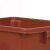 震迪塑料垃圾桶果皮箱户外垃圾箱KT583咖啡色60L无盖（湿垃圾）