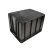 冰禹 BY-3036 黑色防静电周转箱塑料收纳箱 电子元件盒 物料盒零件盒 350*265*125无盖