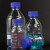 海斯迪克 HKCL-161 蓝盖试剂瓶 透明丝口玻璃瓶 螺纹口带刻度螺口试剂瓶 带刻度透明样品瓶 高硼硅 100ml
