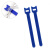 飞尔（FLYER）魔术扎带 彩色捆绑带 背对背魔术贴 电线理线带【加厚款蓝色T型 12x200mm】200条装