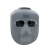 谋福电焊面罩头戴式脸部面具耐高温电焊面屏烧焊氩弧焊电焊眼镜（灰色电焊面罩BX+透明眼镜+绑带）  1032