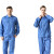 聚远（JUYUAN）20106/工作服套装短袖薄款纯棉809   可印字    10套起订 蓝长袖套装 L
