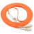 多模光纤跳线双模双芯SC-LC 3M5/10米15/20/30米 光钎尾纤电信级 桔红色 2m