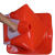 威厉固得 PVC路锥橡胶圆锥 雪糕筒反光锥警示路障 3.2斤高70cm红白(带提环)