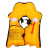 安美尚（ams）气胀救生衣马甲背心浮力衣成人全自动充气式救生衣圈钓鱼便携式定做黄色