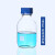 透明棕色蓝盖试剂瓶实验室丝口瓶螺口玻璃带刻度样品瓶定制 透明500ml