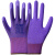 l309乳胶发泡手套浸胶耐磨防滑柔软透气工地防护手套 紫色 星宇L578微孔发泡12双 M