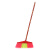 康丽雅 K-2312 木杆塑料单个小扫把 物业学校笤帚清洁扫帚 大斜五硬毛-10个装