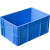 欧杜 周转箱塑料盒子长方形户外手提螺丝盒收纳零件盒EU箱物流胶框胶箱 4644箱600*400*450mm(蓝)/1个  工业级品质