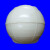 高强度ABS塑料浮球渔网水上浮漂子PVC泡沫航道浮标双耳穿心锚球28定制 直径28穿心（红色）