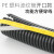 须特 塑料波纹管 黑色PE软管 线束穿线管 可开口 防水螺纹管  PE不阻燃-AD15.8(内径12mm）100m