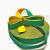 黄绿片基带输送带传送带工业皮带平皮带传动带同步皮带糊盒机皮带 橡胶输送带