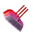 沸耐笙 FNS-15938 塑料扫把居家清洁用品笤帚硬毛扫把  双鸟开丝四排硬毛 把