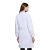 劳博士 TZ012 白大褂 工作服学校化学实验室服护士服药店食品厂工装白色 男3XL纽扣袖