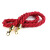 海斯迪克 礼宾柱挂绳 绒绳麻绳麻花挂绳栏杆座挂绳 红色麻花绳1.5米 HK-342