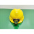 儿童矿工帽带灯的安全帽LED充电灯红黄蓝粉幼儿园小孩建筑演出帽 儿童带灯 黄帽+充电器（3-11岁）