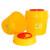 青芯微 黄色加厚医疗利器盒锐器盒筒方形圆形塑料一次性针头盒大号收纳桶 方形8L推盖款