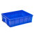 恬晨牌420x305x150mm西4号箱无盖蓝色塑料产品箱塑料工具箱产品箱（10个装）