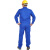 中神盾 SWS-CDS-211 夏季工作服套装男透气薄款长袖 汽修物流劳保服工装 艳蓝色 S/160（100-499套单价）