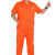 中神盾 SWS-CDS-201 工作服套装男全棉薄款夏季短袖工装 耐磨透气纯棉劳保服 橘红色 2XL/180 (500套起订）