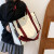 酷奇袋鼠（KUQIDAISHU）大容量帆布包包女2022新款布袋小众手提上课通勤托特包布包斜挎包 黑色 大号