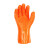 博尔格708止滑手套耐磨耐油耐弱酸弱碱防滑防水浸塑劳保手套10付/包708橘色（ND）均码 橙色