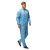 翰洋洁净（HANYANGCLEAN）防静电立领分体服套装 无尘服电子厂工作服洁净服防尘服净化服车间静电衣 蓝色 XL 