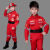 欧洲象儿童消防员服装小孩职业体验角色扮演套装幼儿园消防员亲子演出服 布帽短袖套装一 120cm