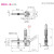 加长臂型快速夹具不锈钢夹钳替代垂直立式肘夹MC04-3L 【原装】MC04-3L